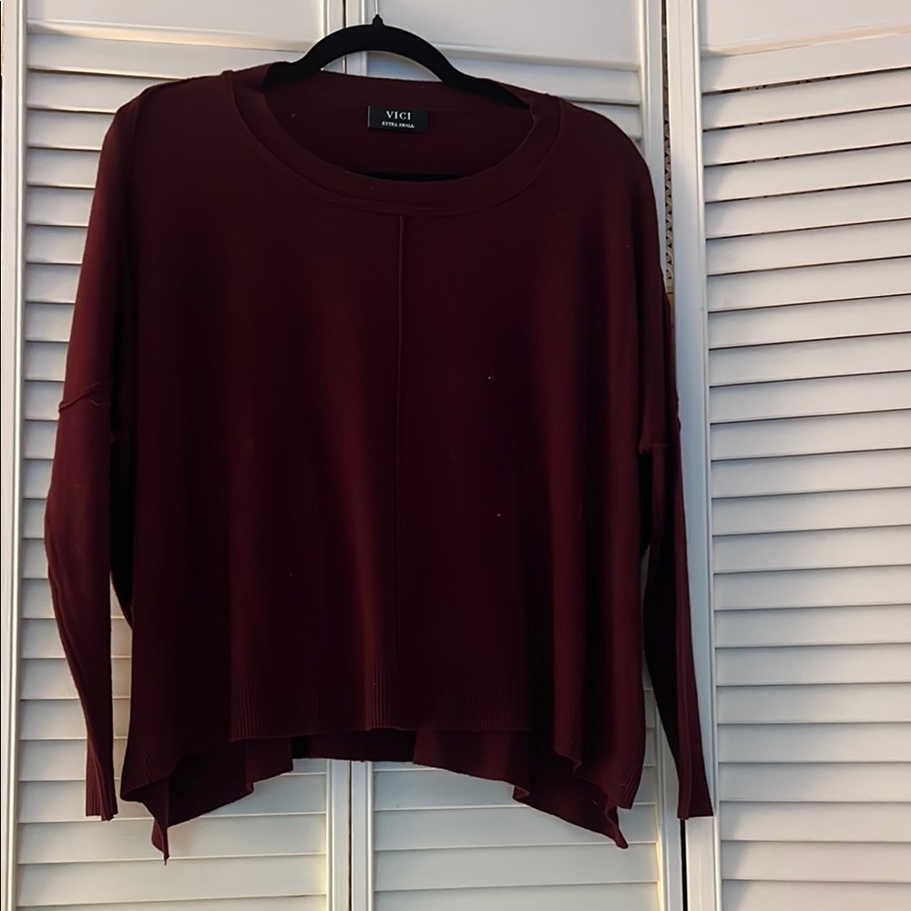 Vici Deep Burgundy Sweatshirt